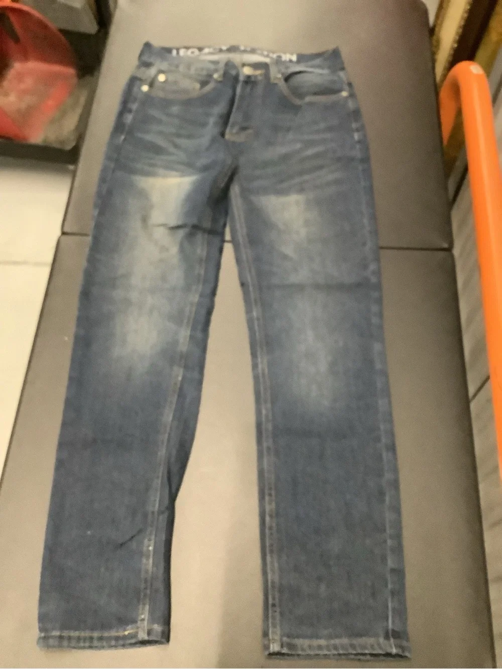 Slim Straight Men's Jeans in Dark Blue